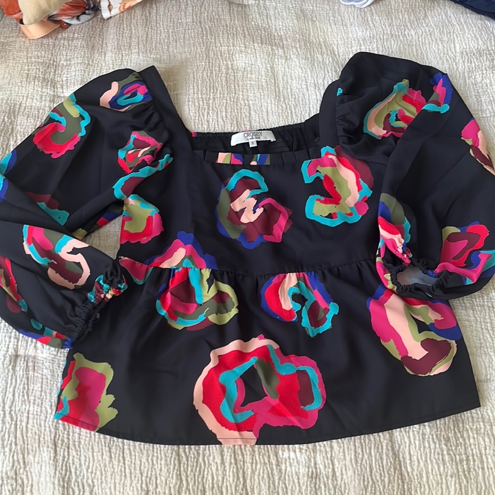 Crosby by mollie Burch black off the shoulder top
